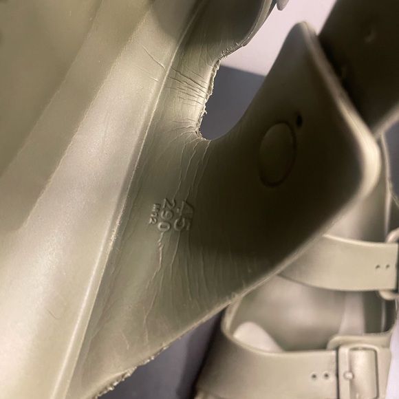 Birkenstock Olive Green Double Strap Sandals Men’s size 12 - Picture 7 of 8